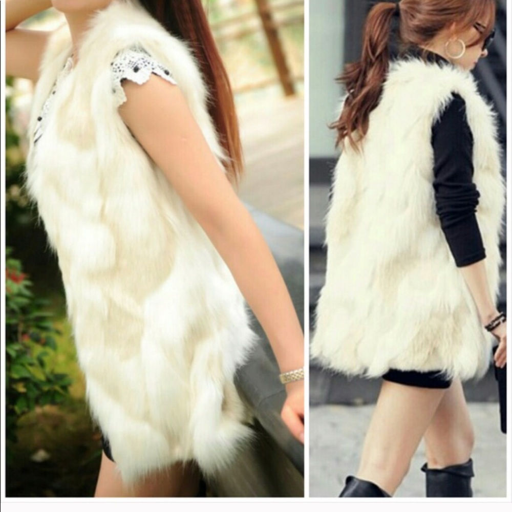 Faux Fur Vest in Perfect Condition